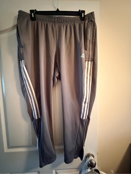 adidas Pants - adidas Gray Athletic Shorts with Subtle Black Logo